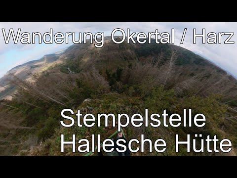 Wandern im Harz - Stempelstelle HWN 119 / Hallesche Hütte - Ahrendsberger Klippen / Okertal
