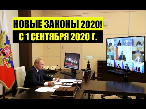НОВЫЕ ЗАКОНЫ С 1 СЕНТЯБРЯ 2020. Изменения. Полный обзор. юрист. адвокат