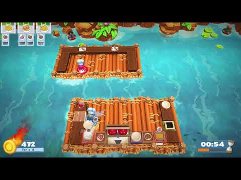 Overcooked 2 - Level 2-1 - 4 Stars - 2 Player co-op