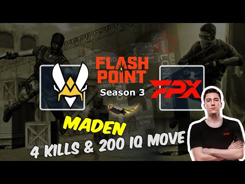 Maden 4 kills & 200 IQ move, Vitality vs FunPlus Phoenix, Flashpoint 3