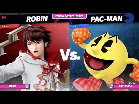 MSN 11.03.22 Losers Quarter-Final - Mario (Robin, Palutena) vs Pac-Slash (Pac-Man)