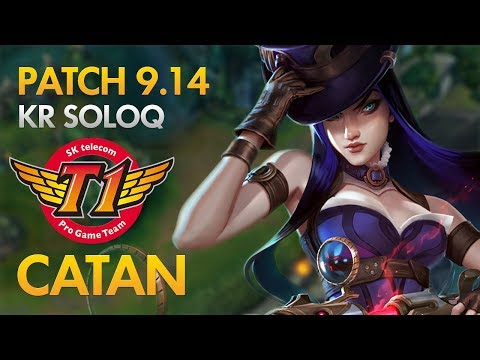 SKT T1 Catan - Caitlyn Bot Lane - KDA 16/3/5