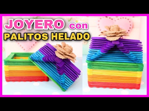 DIY | JOYERO CON PALITOS DE HELADO | CAJITA CON PALITOS DE MADERA | NatyGloss