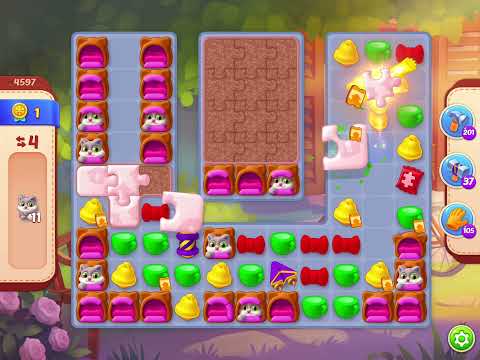 Homescapes Level 4597 With No Boosters - Royal Tearoom: Build a Stage