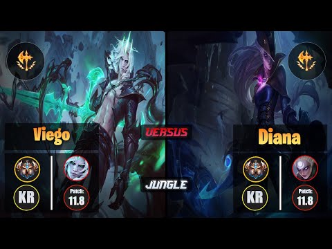 Challenger VIEGO [Conqueror] (Jungle) VS  DIANA - Challenger KR Patch 11.8