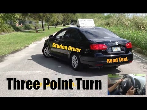 How to Make a Three Point Turn-Road Test -Driving Test