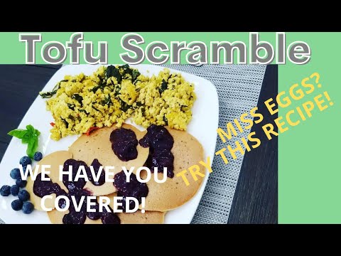 Tofu Scramble-Oil Free, Vegan, Starch Solution