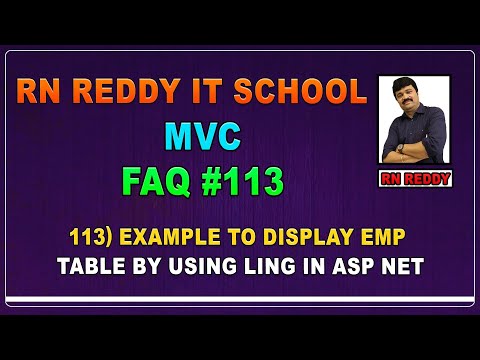 MVC FAQ#113 Example to display emp table by using ling in asp net?