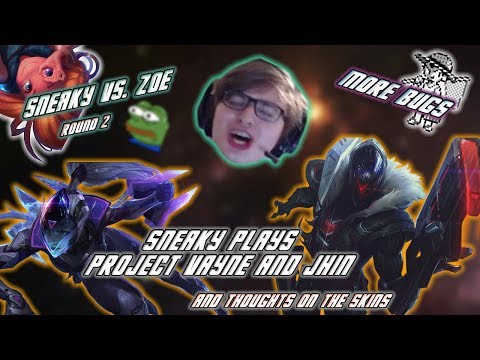 C9 Sneaky | League of Zoe (& PROJECT: Vayne & Jhin Gameplay + Skin Reactions)