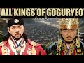 Lahat Ng Naging Hari Ng Goguryeo Kingdom
