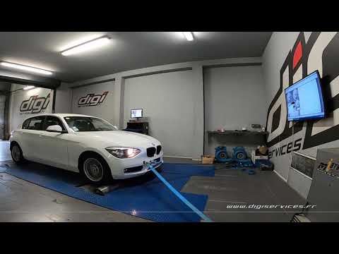 BMW 114D 95cv Reprogrammation Moteur @ 145cv Digiservices Paris 77 Dyno