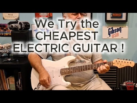 We Try the CHEAPEST ELECTRIC GUITAR !! Harley Benton ST-20 -  PART 1