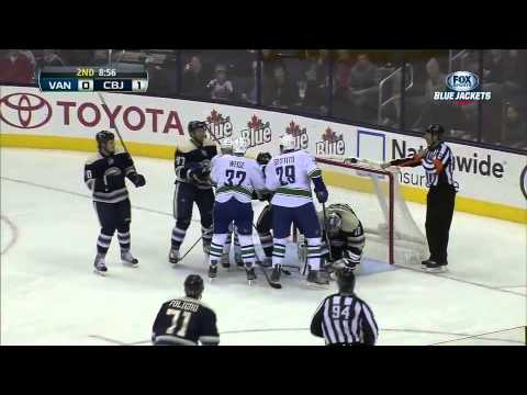 Canucks @ Blue Jackets Highlights 3/7/13