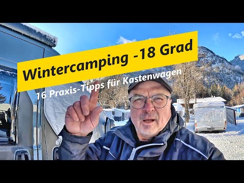 Winter camping in a van at -18 degrees / 16 tips for success