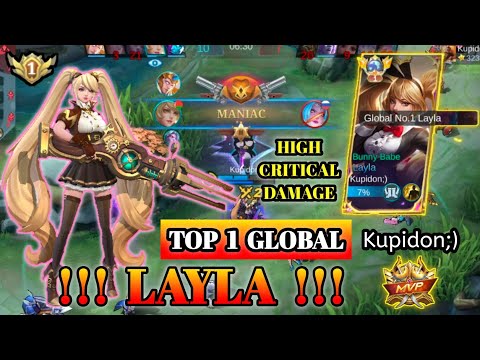 TOP 1 GLOBAL LAYLA | MOBILE LEGENDS GAMEPLAY BY Kupidon;) | MANIAC LAYLA