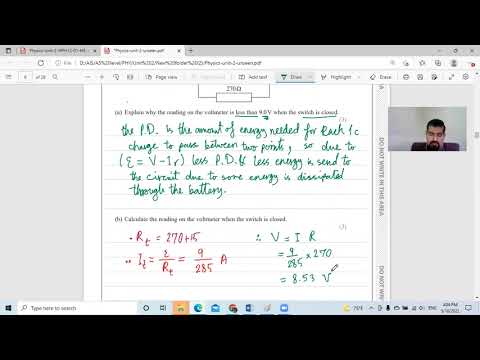 Answer & Explain Physics Unit 2 M J 21 Edexcel by: Dr. Ahmad Al Faris (online class course)