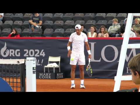 Rafael Nadal practice in Hamburg Rothenbaum 25.07.2015