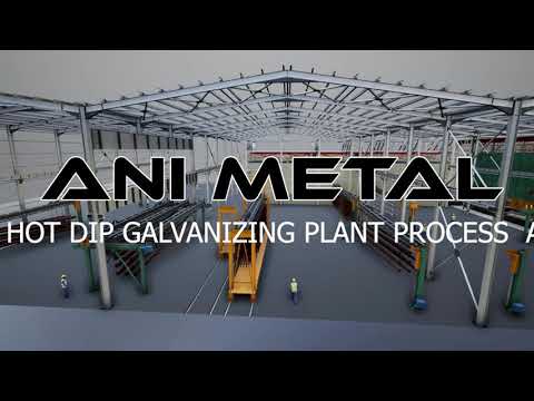 ANI METAL Semi Automatic Hot Dip Galvanizing Plant Animation
