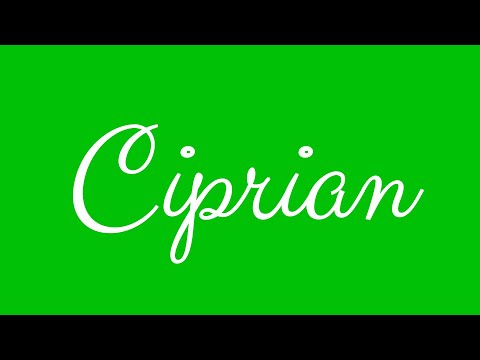 Learn how to Sign the Name Ciprian Stylishly in Cursive Writing
