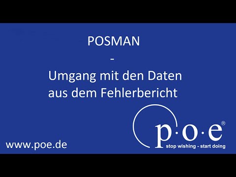 POSMAN preview - Umgang mit den Fehlerberichten aus der Kasse || 05/2019