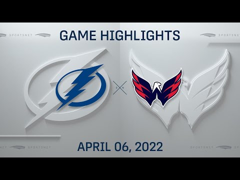 NHL Highlights | Lightning vs. Capitals - Apr. 6, 2022