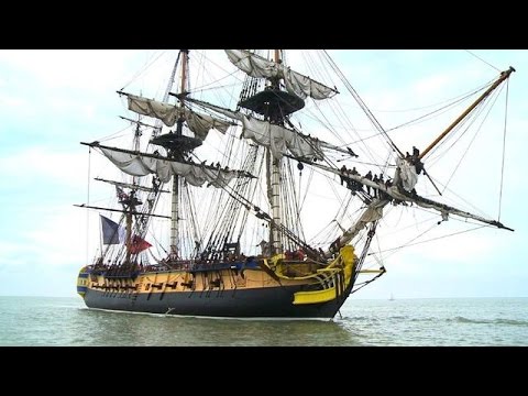 Legendäre Fregatte "Hermione" segelt historische US-Mission nach