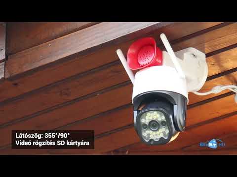 V380 WIFI IP okos biztonsági kamera videó