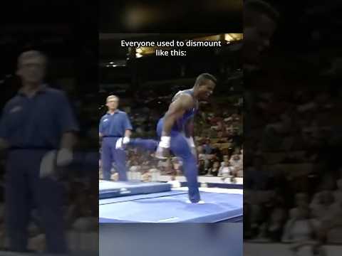 The “Fosbury Flop” of men’s gymnastics! #gymnastics #highbar #sports #physics #dismount #thenvsnow