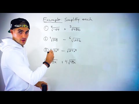 QMS 110 (Ryerson University) - Simplifying nth Root Radicals Problems