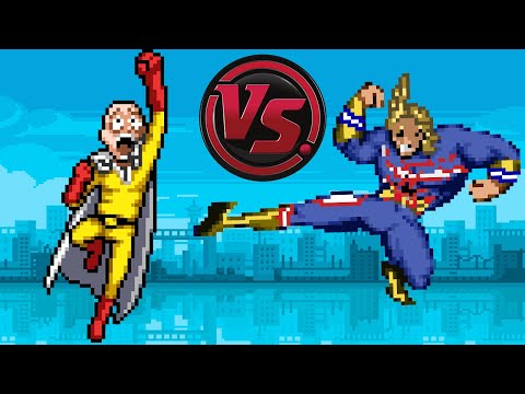Saitama vs All Might! (One Punch Man vs My Hero Academia)