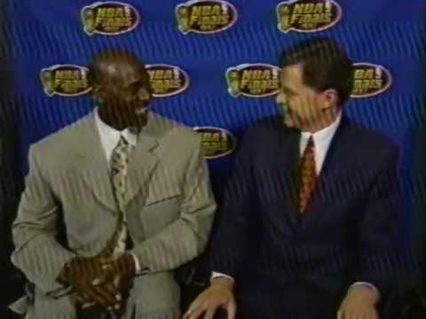 Michael Jordan - 1997 NBA Finals G1, post-game