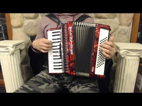 4626 - Red Weltmeister Rubin Piano Accordion MM 30 60 $1199