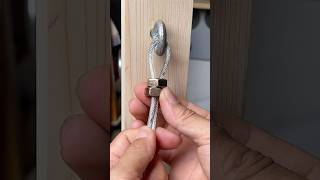 99% of People Don’t Know This Steel Cable Hack! #diy #tips