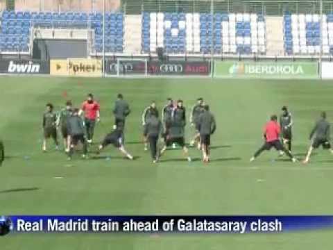 Real Madrid prepare ahead of Galatasaray Champions league match
