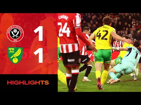 Sheffield United 1-1 Norwich City | EFL Championship highlights
