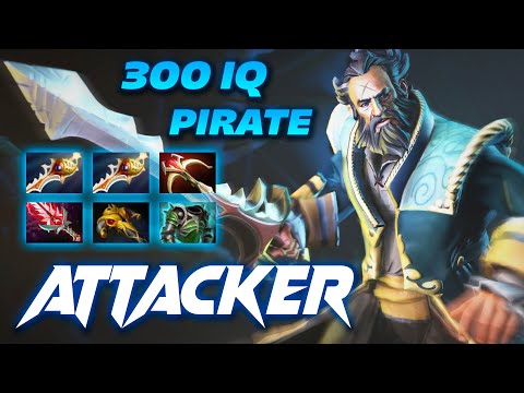 Attacker 300 IQ Pirate Kunkka - Dota 2 Pro Gameplay [Watch & Learn]
