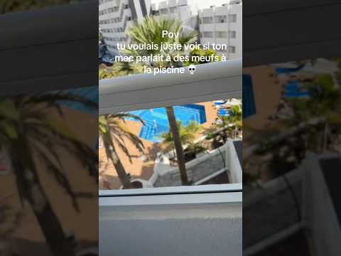 POV: tu voulais juste voir si ton mec parlait à des meufs à la piscine… #couple #drôle
