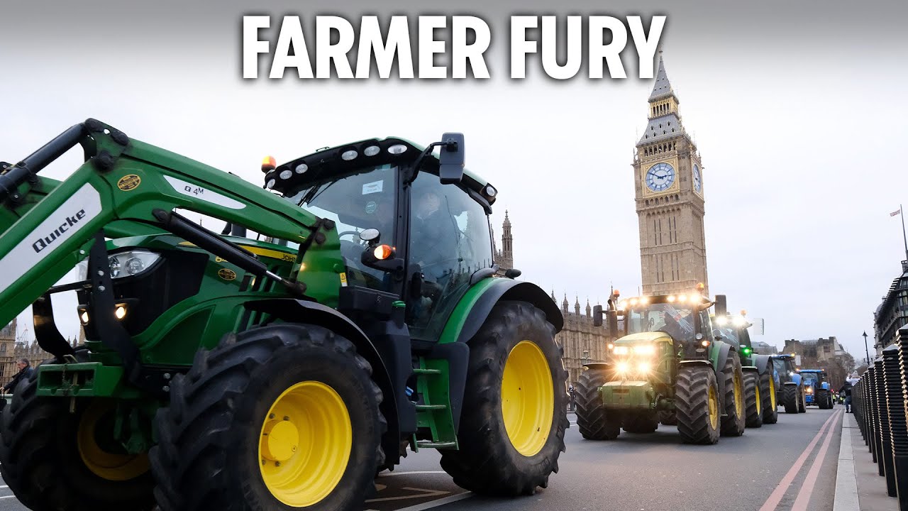 Hundreds of tractors in London as farmers brand PM Keir Starmer a 'grave robber' over tax blow