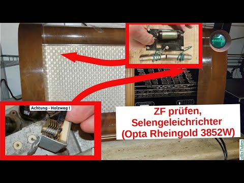 ZF prüfen, UKW Vorstufe,Selengleichrichter - Opta 3852W Teil 5