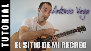 Como tocar El sitio de mi recreo - Antonio Vega (Guitarra FACIL tutorial acordes)
