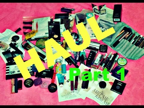 HUGE HIGH-END & DRUGSTORE MAKEUP HAUL! Part 1 Video