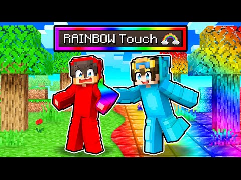 Nico Has A RAINBOW TOUCH In Minecraft!