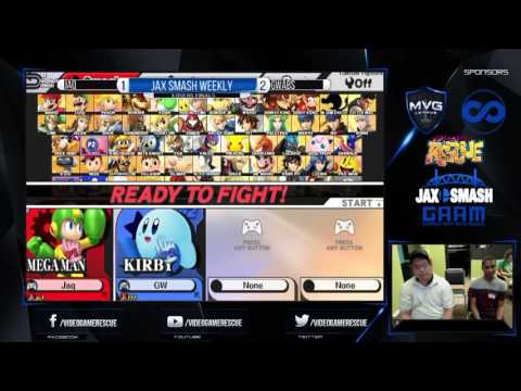 Jax Smash Weekly 3/17/16 - Jaq(Megaman) Vs. Gwabs(Kirby) LF
