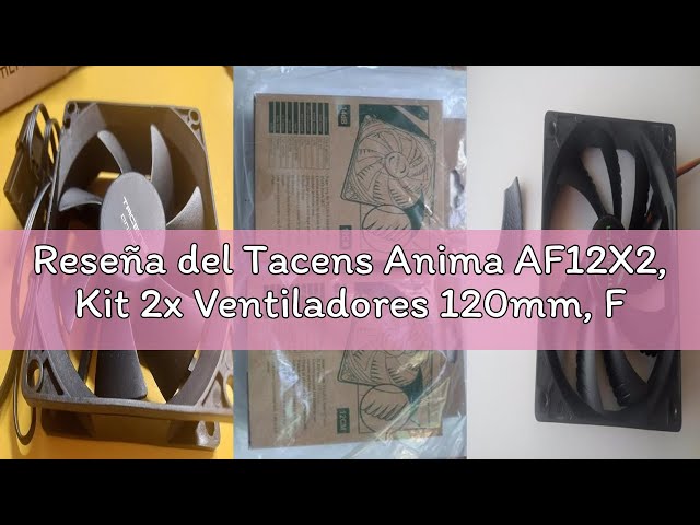 Vídeo relacionado con Tacens Anima AF8X2, Kit 2X Ventiladores 80mm, Funcionamiento Ultrasilencioso, Rodamientos FLUXUS, Flujo de Aire Optimizado, Estructura Reforzada Antivibraciones, Rendimiento Térmico Eficiente, Blanco
