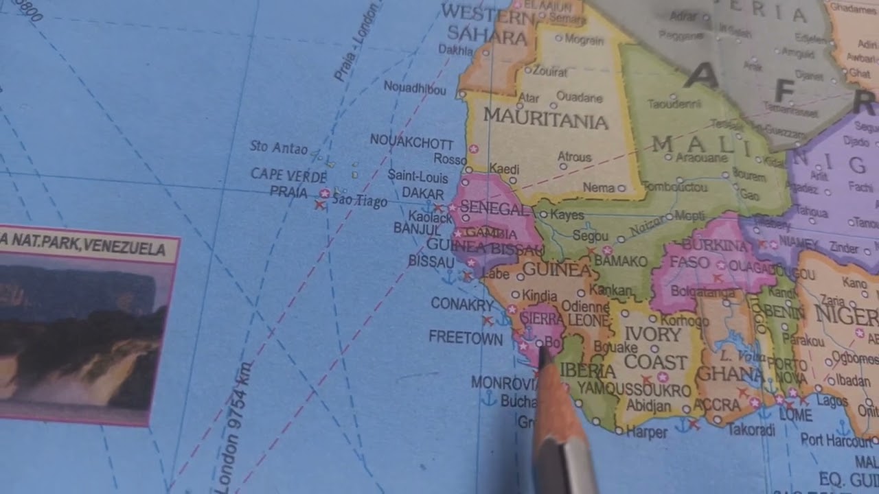 SIERRA LEONE MAP #sierraleone  #worldmap