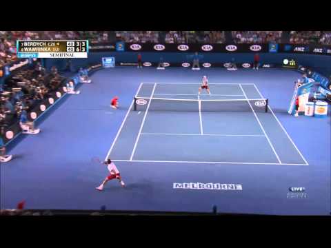 wawrinka vs Berdych aus open 2014
