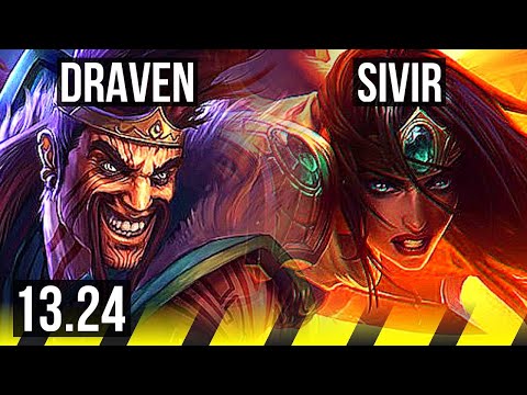 DRAVEN & Rell vs SIVIR & Leona (ADC) | 10/1/6, 800+ games, Dominating | NA Master | 13.24