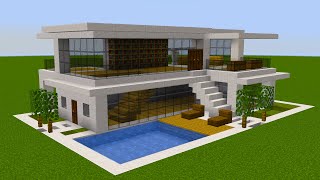 Minecraft - How to build a Modern House 97