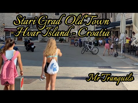 Stari Grad Old Town in Hvar Island - Croatia