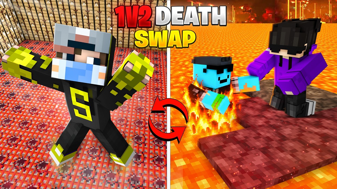 1 VS 2 Death Swap Against PRO SMP Players | Minecraft